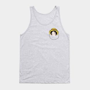 Chibi pocket one piece luffy Tank Top